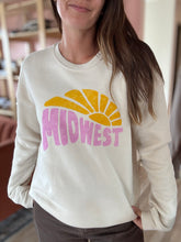 Load image into Gallery viewer, retro midwest sun sweatshirt