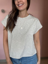 Load image into Gallery viewer, classic oatmeal cotton cuffed tee
