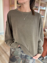 Load image into Gallery viewer, comfort khaki ribbed pullover