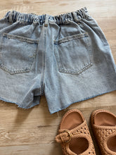Load image into Gallery viewer, button fly light denim shorts