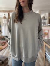 Load image into Gallery viewer, sage french terry weekend pullover