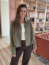 Load image into Gallery viewer, bubble combat suede jacket