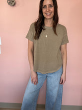 Load image into Gallery viewer, mocha mineral wash tee