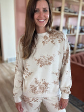 Load image into Gallery viewer, fall floral toile sweatshirt