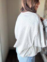 Load image into Gallery viewer, grey soft cloud drawstring sweatshirt | S-3XL