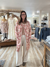 Load image into Gallery viewer, rose floral sweater jacket