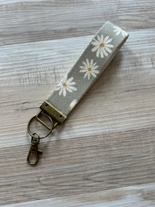 canvas wristlet keychain | 6 styles