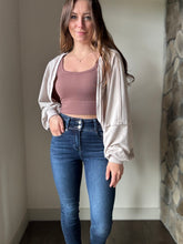 Load image into Gallery viewer, dusty rose chevron seamless bralette tank