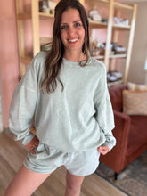 Load image into Gallery viewer, sage soft vintage oversized pullover