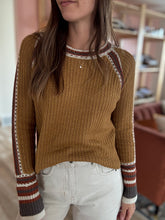 Load image into Gallery viewer, retro fall crochet raglan