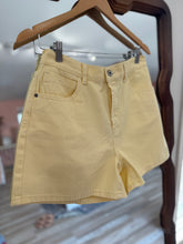Load image into Gallery viewer, daisy yellow denim shorts