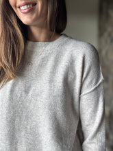 Load image into Gallery viewer, oatmeal oversized tunic sweater