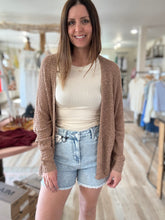 Load image into Gallery viewer, latte lightweight slouchy cardigan