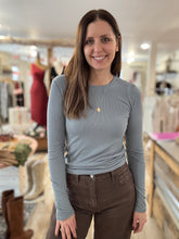 Load image into Gallery viewer, indigo long sleeve tee