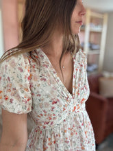 Load image into Gallery viewer, rosita floral swiss dot maxi dress