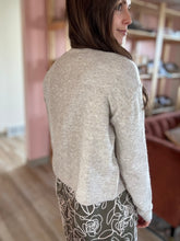 Load image into Gallery viewer, heathered oat button cardigan