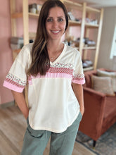 Load image into Gallery viewer, countryside gingham mix tee
