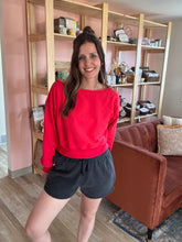 Load image into Gallery viewer, black soft vintage shorts