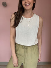 Load image into Gallery viewer, oat sugarloaf elastic hem tank