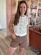 Load image into Gallery viewer, roller choco denim shorts