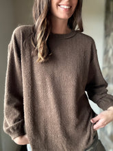 Load image into Gallery viewer, brown fuzzy long sleeve top
