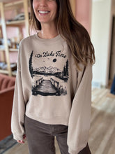Load image into Gallery viewer, on lake time cropped sweatshirt