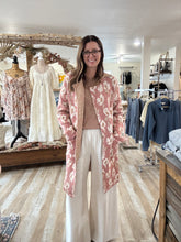 Load image into Gallery viewer, rose floral sweater jacket