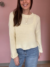Load image into Gallery viewer, butter yellow chunky knit sweater