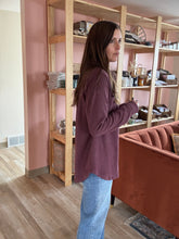 Load image into Gallery viewer, soft burgundy flannel shirt