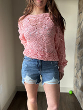 Load image into Gallery viewer, blossom open weave sweater