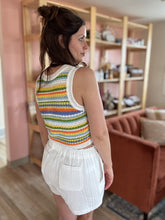 Load image into Gallery viewer, white lilah cotton shorts