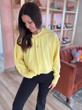 Load image into Gallery viewer, yellow criss-cross long sleeve tee