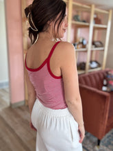 Load image into Gallery viewer, red + white stripe classic tank