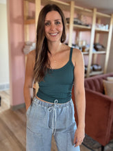 Load image into Gallery viewer, hunter ribbed tank bralette