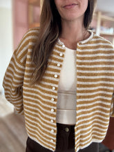 Load image into Gallery viewer, goldie girl striped cardigan