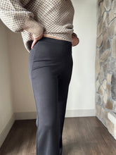 Load image into Gallery viewer, hustle knit black wide leg pants