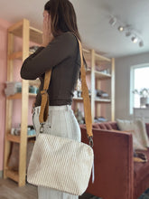 Load image into Gallery viewer, cori cream corduroy purse