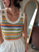 Load image into Gallery viewer, sylvia orange stripe sweater vest