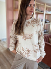Load image into Gallery viewer, fall floral toile sweatshirt