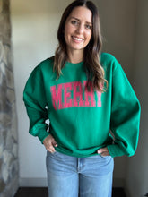 Load image into Gallery viewer, merry green university sweatshirt