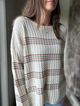 Load image into Gallery viewer, oversized boyfriend stripe sweater