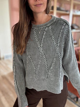 Load image into Gallery viewer, cabin in the woods chunky knit sweater