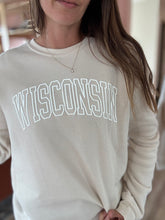 Load image into Gallery viewer, wisconsin puff print sweatshirt