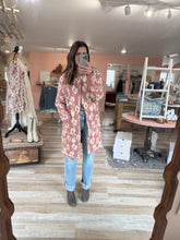 Load image into Gallery viewer, rose floral sweater jacket