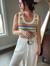 Load image into Gallery viewer, sylvia orange stripe sweater vest
