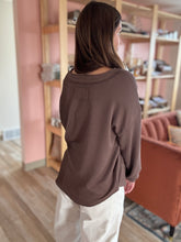 Load image into Gallery viewer, lola long sleeve espresso pullover