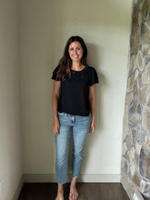 Load image into Gallery viewer, judy blue medium vintage wash frayed kick flare jeans