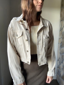 bone denim jacket