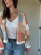 Load image into Gallery viewer, multi check cardigan
