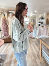 Load image into Gallery viewer, moss mineral washed oversized pullover